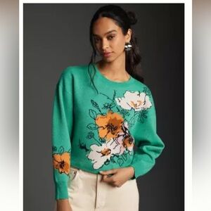 THE SONAL NATHWANI CAMRYN CROPPED CREWNECK SWEATER BY MAEVE NWT - Size XS